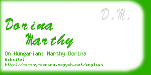 dorina marthy business card